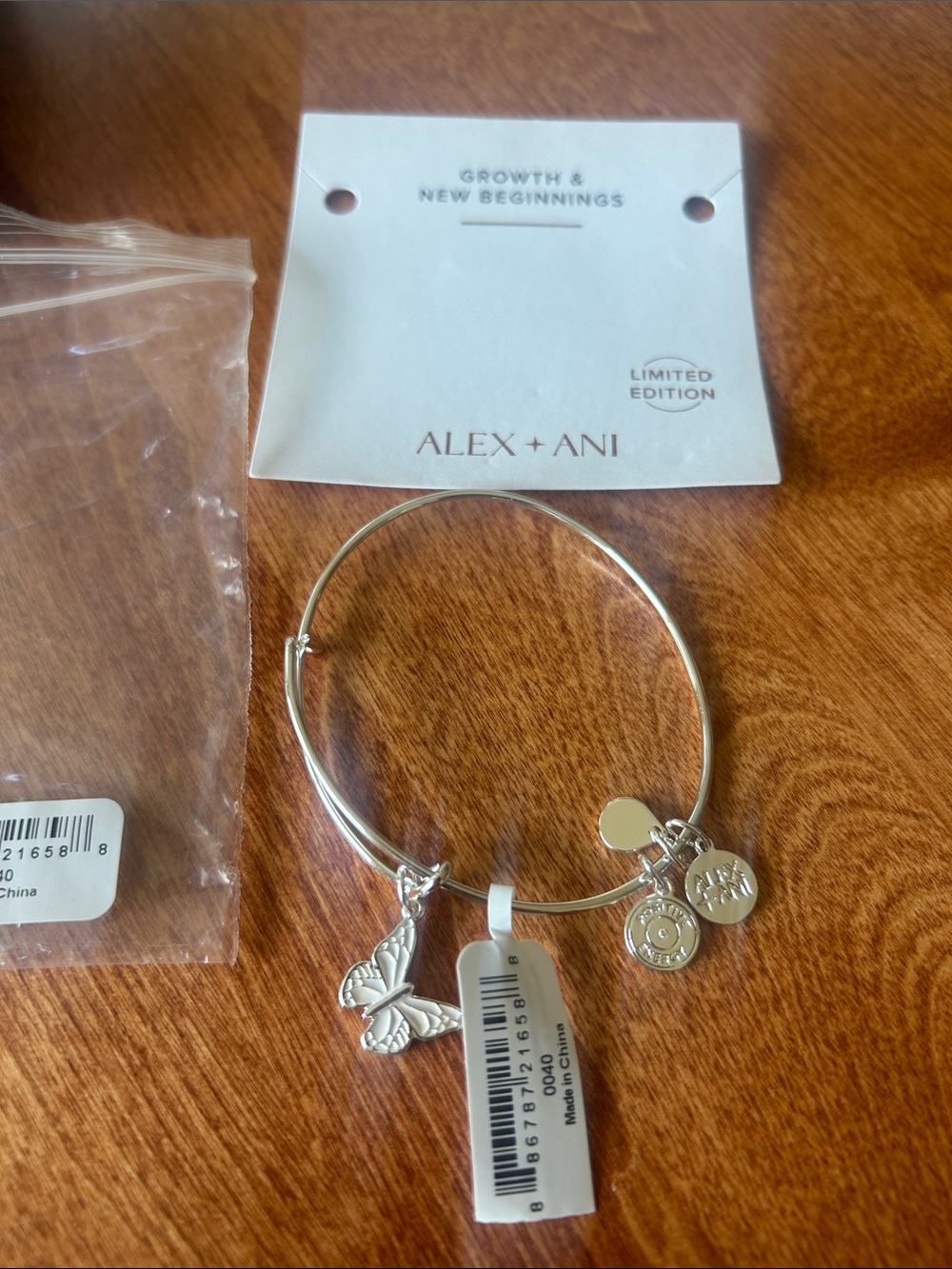 Alex and Ani Butterfly Silver Colored Bracelet from 2022